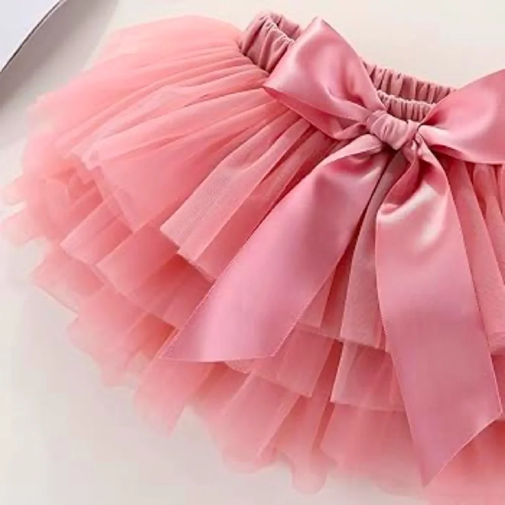 🌱🦢4 FOR $15!🦢🌱 Pink Tulle Skirt with Bow